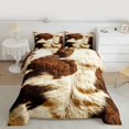 thumbnail image 2 of Homewish Vintage Cattle Hide Bedding Comforter Set,Rustic Farmhouse Cabin Twin Comforter Sets,Country Farm Animal Bedding Set For Kids,Luxury Bedroom Decor,2pcs, 2 of 8