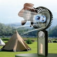 USB Clock Fan With Real Time Clock And Temperature Display Function