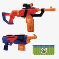 thumbnail image 1 of Adventure Force Arsenal Ensemble Valeur, Ensemble de 2 lance-fléchettes avec fusil à chargeur et revolver,inclut 25 fléchettes en mousse Accu-Blast, Lunette,Chargeur 8 fléchettes et Flip Clip, Âges 8+, 1 of 8