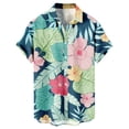 thumbnail image 5 of Hawaiian Shirt For Men, Men's Vintage Button Down Bowling Shirts Short Sleeve Summer Beach Shirt 3XL, 5 of 5