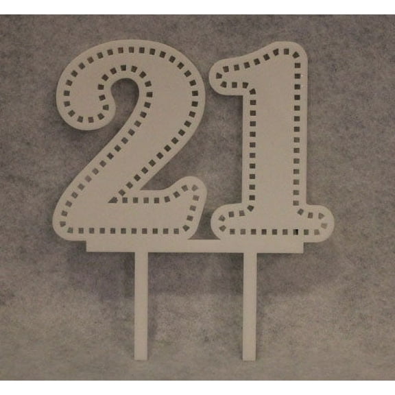 Birthday Cake Toppers - 21 - Assorted Colors
