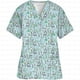 thumbnail image 3 of Uniforme de enfermera de dentista con cuello en V y bolsillo para clínica de dinosaurios de dibujos animados, uniformes médicos de enfermería, uniformes de clínica pediátrica, uniformes, 3 of 4