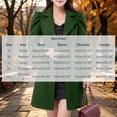 thumbnail image 3 of VEKDONE Womens Pea Coat Notch Lapel Double Breasted Trench Coats Relaxed Fit Button Cuffs Side flap Pockets Overcoat Business Casual Fall Winter Outerwear, 3 of 8