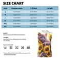 thumbnail image 5 of Lsque Daisy Sunflower Lazy Cat Print Men's Cotton Blend Sleeveless Muscle Shirts (S-3XL)- Moisture Wicking, Odor Protection, UPF 30+,Large, 5 of 8