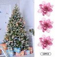 thumbnail image 2 of 10 Uds. De flores artificiales navideñas colgantes DIY para suministros de fiesta y vacaciones (rosa) Likrtyny Para estrenar, 2 of 7