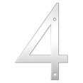 thumbnail image 1 of Numéro de Maison 5 Pouces en Acier Inoxydable Durable Numéro 4 Résistant aux Intempéries 3D Moderne Extérieur pour Portail de Maison Cour Boîte aux Lettres, 1 of 7