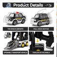 thumbnail image 5 of Coche De Policía De Dibujos Animados Coche De Juguete 7 En 1 negro, 5 of 5
