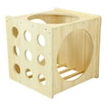 thumbnail image 5 of Clevr Wooden Cube Climber for Kids Toddlers Climbing Toy Activity Center Indoor, 5 of 9