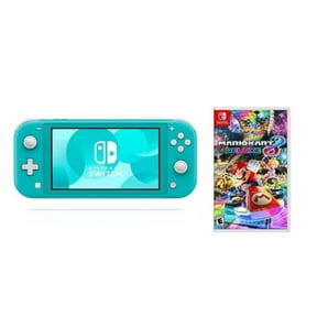 Restored Switch Lite Turquoise Edition Bundle with Mario Kart 8 Deluxe (International Version) (Refurbished)