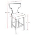 thumbnail image 2 of CorLiving Kings 30" Bar Height Barstool with Metal Studs, Set of 2, 2 of 4