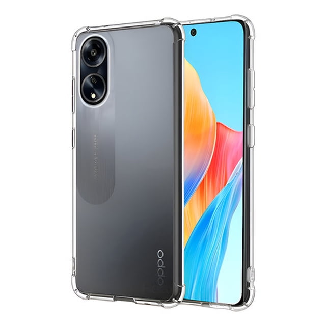 Funda Para Oppo A18 Acrigel Ligera Uso Rudo Case Reforzada Transparente Hard Shell