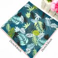thumbnail image 3 of iMzoon 22Pcs 10" Cotton Fabric Quilting Squares,No Repeat Floral Charm Pack,Precut Pink Fabric for Sewing with Wavy Edges, DIY Scrapbooking Craft Supplies Leaf Green, 3 of 9