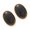 Black, variant on Oversized Retro Oval Resin Studs Earrings Comfortable Silver Posts Portable Comfortable Fashion Accessory