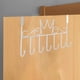 thumbnail image 3 of Ganchos para colgar sobre la puerta, resistentes, con un solo gancho, sin perforaciones, para abrigos y batas, con estante grueso, sujeción firme para dormitorios y armarios, sin clavos ni, 3 of 8