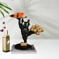 thumbnail image 1 of Estatua de perro moderna con bandeja, contenedor de artículos diversos, escultura de Animal, organizador de escritorio, figurita de perro para entrada Baoblaze Bandeja de almacenamiento de estatuas, 1 of 8