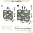 thumbnail image 2 of FORMRS Womens Corduroy Tote Bag Crossbody Shoulder Handbag with Pocket, Winter Goose, 2 of 7