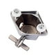 thumbnail image 3 of Soporte para pata de tom de piso, placa base de tambor de metal resistente, pieza de percusión para rack de batería (plateado), 3 of 6