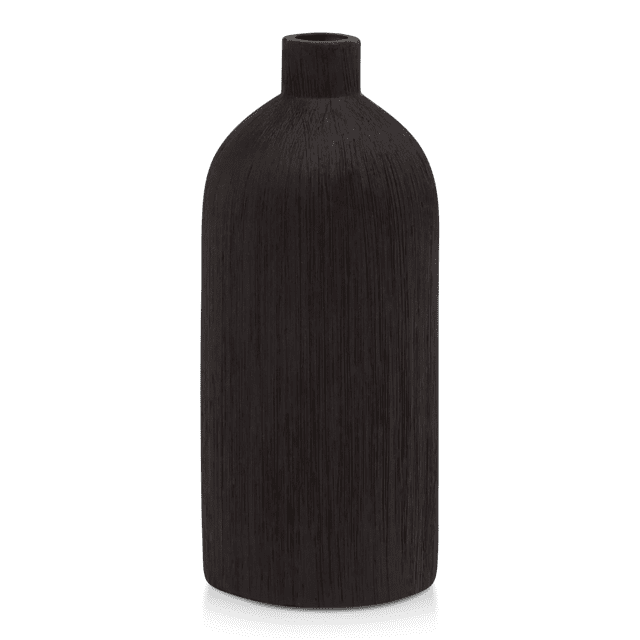 Bouclair Vase-Bouteille en Céramique Texturée Noire