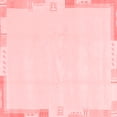 thumbnail image 1 of Ahgly Company Machine Washable Indoor Square Solid Red Modern Area Rugs, 5' Square, 1 of 4