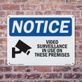 thumbnail image 5 of Video Surveillance In Use On These Premises OSHA Notice Rigid Plastic Sign 10 Inch x 7 Inch - 5 Pack, 5 of 8