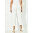 thumbnail image 2 of Catherines Women's Plus Size Eyelet Hem Straight Leg Capri, 2 of 4