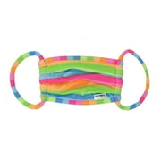 Flap Happy - Face Mask Reusable - Adult Face Mask - Neon Stripe - Comfortable and Cute - Flexible Smooth StretchyEarloops - Light, Gentle, and Airy - Anti-Wrinkle - for All Day Usage - Flap Happy
