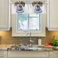 thumbnail image 2 of Yayeee Kitchen Valance Rod Pocket 54" x 18" Living Room Window Curtain, Gray Cute Dog Artist, 2 of 6