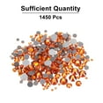 thumbnail image 3 of 1450 Pcs Strass Hotfix Gemas de Cristal de Vidrio (Conjunto SS6-SS30, Naranja), 3 of 6