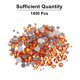 thumbnail image 3 of 1450 Pcs Strass Hotfix Gemas de Cristal de Vidrio (Conjunto SS6-SS30, Naranja), 3 of 6