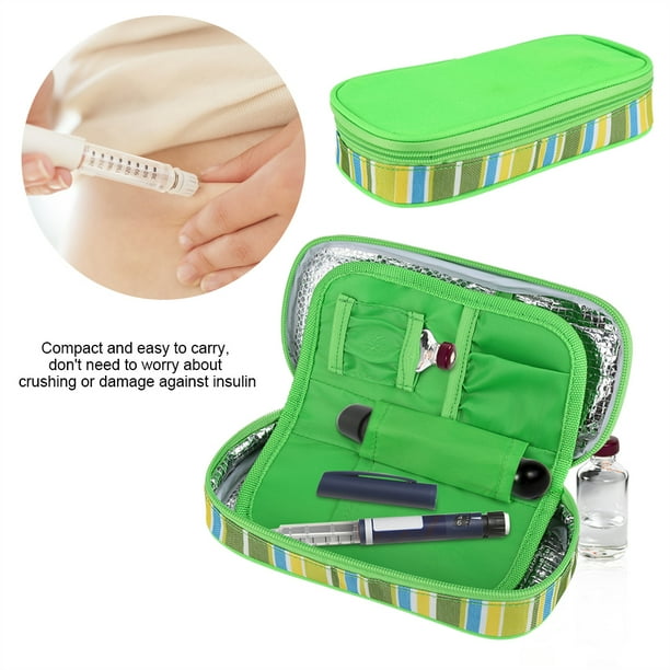 Insulin Organizer,Ymiko Portable Diabetic Insulin Cooler Bag Organizer