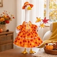 thumbnail image 6 of AZXY Fall Porch Goose Outfit, Fits 23" Rustic Goose Clothes Dress, Goose Clothing & Goose Cloth for Cement Plastic Lawn Goose Statue, Thanksgiving Harvest Outdoor Decor for Yard Lawn Patio Garden, 6 of 7