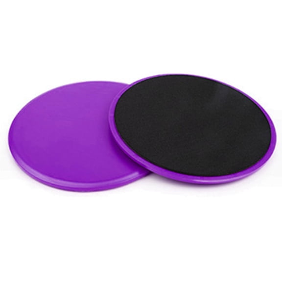 Core Sliders. Dual Sided Use On Carpet Or Hardwood Floors. Abdominal Exercise Equipment - Purple