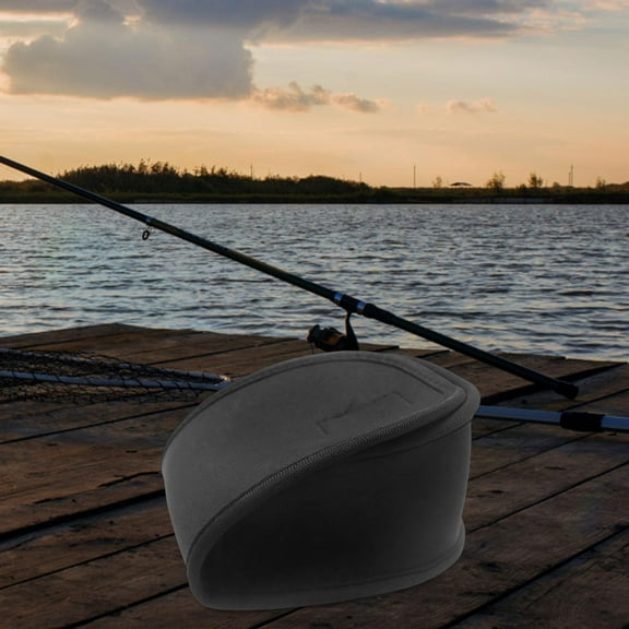 Colaxi Fishing Reel Cover Bag Pouch Accessories Carry Carrying Bag Protective Case for Fly Fishing Reel Baitcaster Reel Bank Fishing L 11cmx17cmx8.5cm