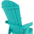 thumbnail image 4 of Portside 5-Piece Round Table Seashell Adirondack Chair Dining Set, 4 of 9