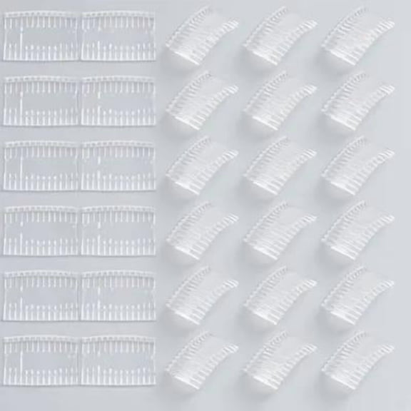 BESTOYARD 50Set Hair Combs for Fine Hair Translucent Small Combs for Hair Simple Design for Women