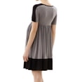 thumbnail image 2 of Glow & Grow Maternity Colorblock Skater Dress, 2 of 2