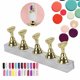 thumbnail image 1 of Juego de soporte de exhibición para uñas postizas, soporte para práctica de Nail Art, estante magnético dorado para exhibición de uñas, 1 of 12