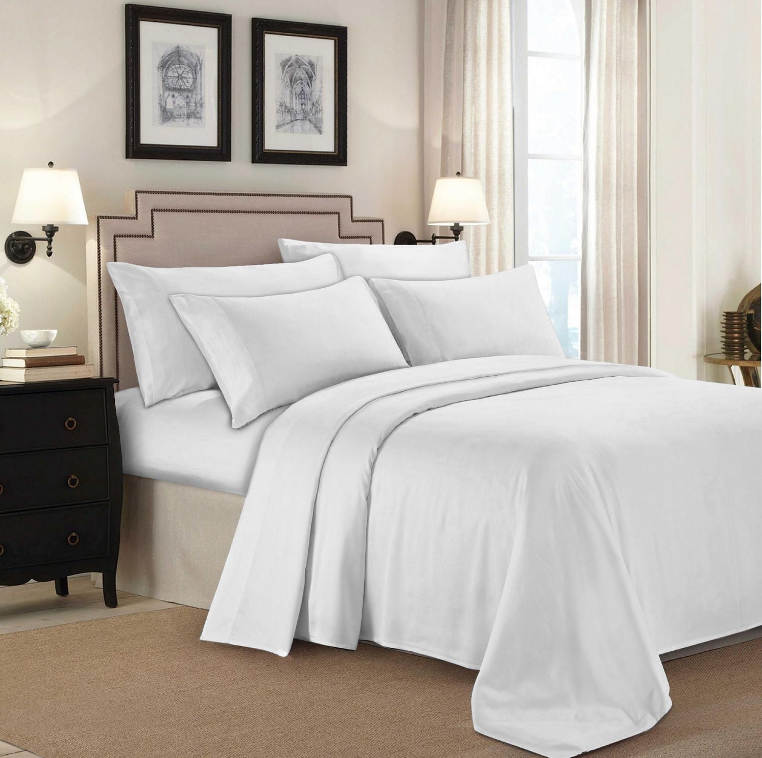 Johnson Home 300 Thread Count Combed Egyptian Cotton Sheet Sets