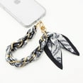 thumbnail image 4 of Phone Wrist Lanyard Gold Metal Scarf Phone Charm Strap with Tether Tab Women Phone Chain Accessories for Handbags, 4 of 12