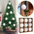 thumbnail image 2 of 9pcs Pastel Christmas Balls Shatterproof Ornaments 2.4" Xmas Tree Glitter Foam Hanging Ornaments for Home Holiday New Year Birthday Party Decoration, 2 of 6