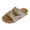 Khaki, variant on YDFCWXW Unisex-Child Slides Double Buckle Adjustable Flat Sandals Slippers for Boys Girls (Yellow, 23)