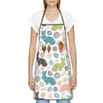 thumbnail image 3 of Fuzoiu Easter Rabbit Print Kitchen Cooking Aprons,Kitchen Cooking BBQ Aprons,Chef Apron with 2 Pockets for Men Women,Art Aprons for Painting Pottery Ceramics, 3 of 7
