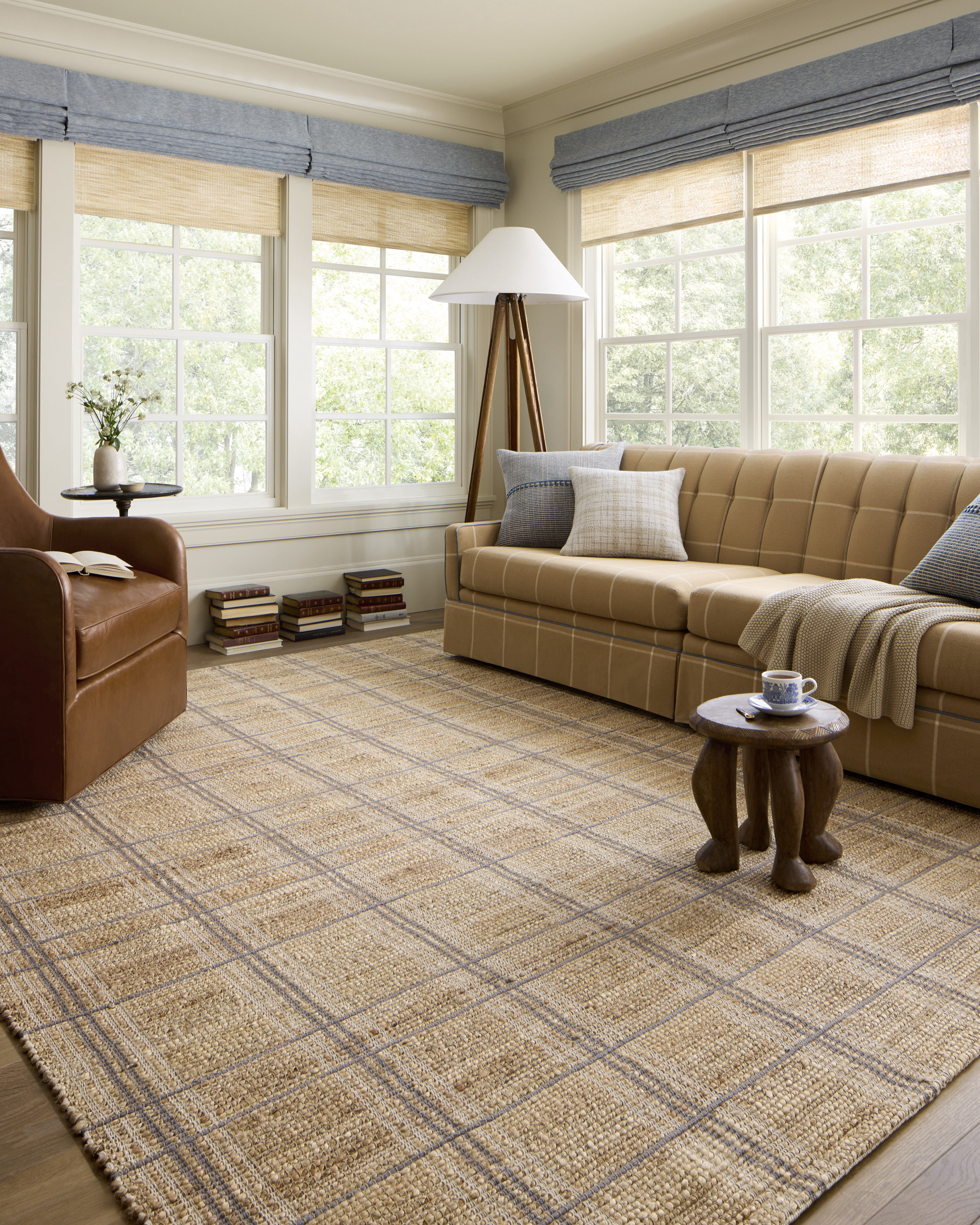 Chris Loves Julia x Loloi Judy Natural / Stone 2'-3" x 3'-9" Accent Rug