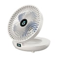 thumbnail image 2 of Ventilador de pared de escritorio para exteriores, para dormitorio de estudiantes, con carga USB, portátil, plegable, sin perforaciones, 2 of 2