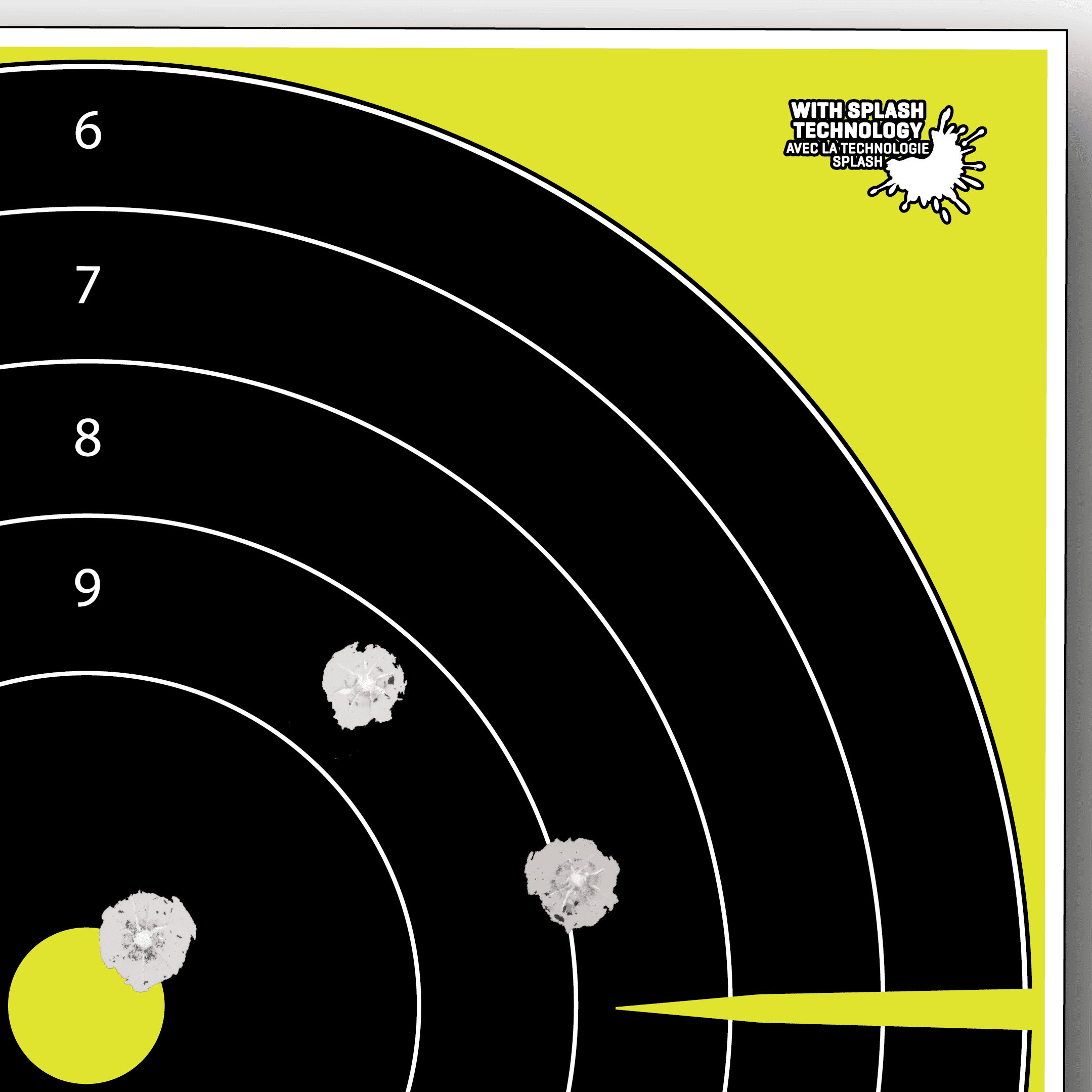 Ez Aim Splash Bullseye Paper Shooting Targets, 12"W x 12"H, 12-Pack, Multi