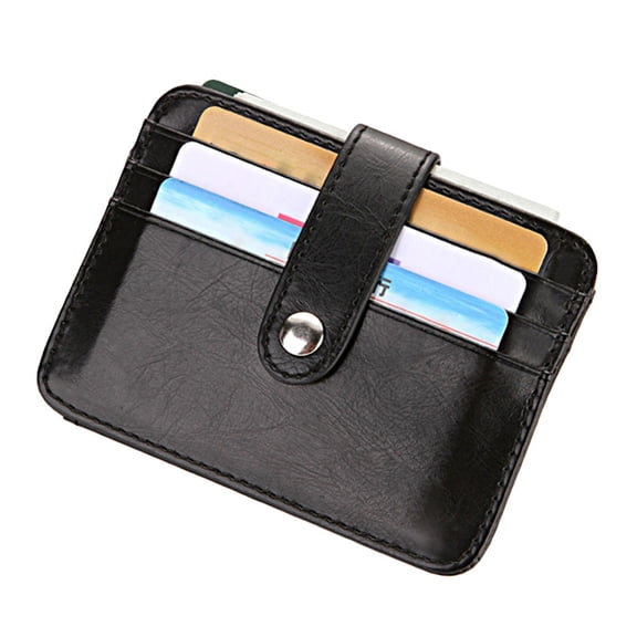 ELAYARD Men's Black Credit Card Holder Wallet, PU Material for Office and Everyday Use