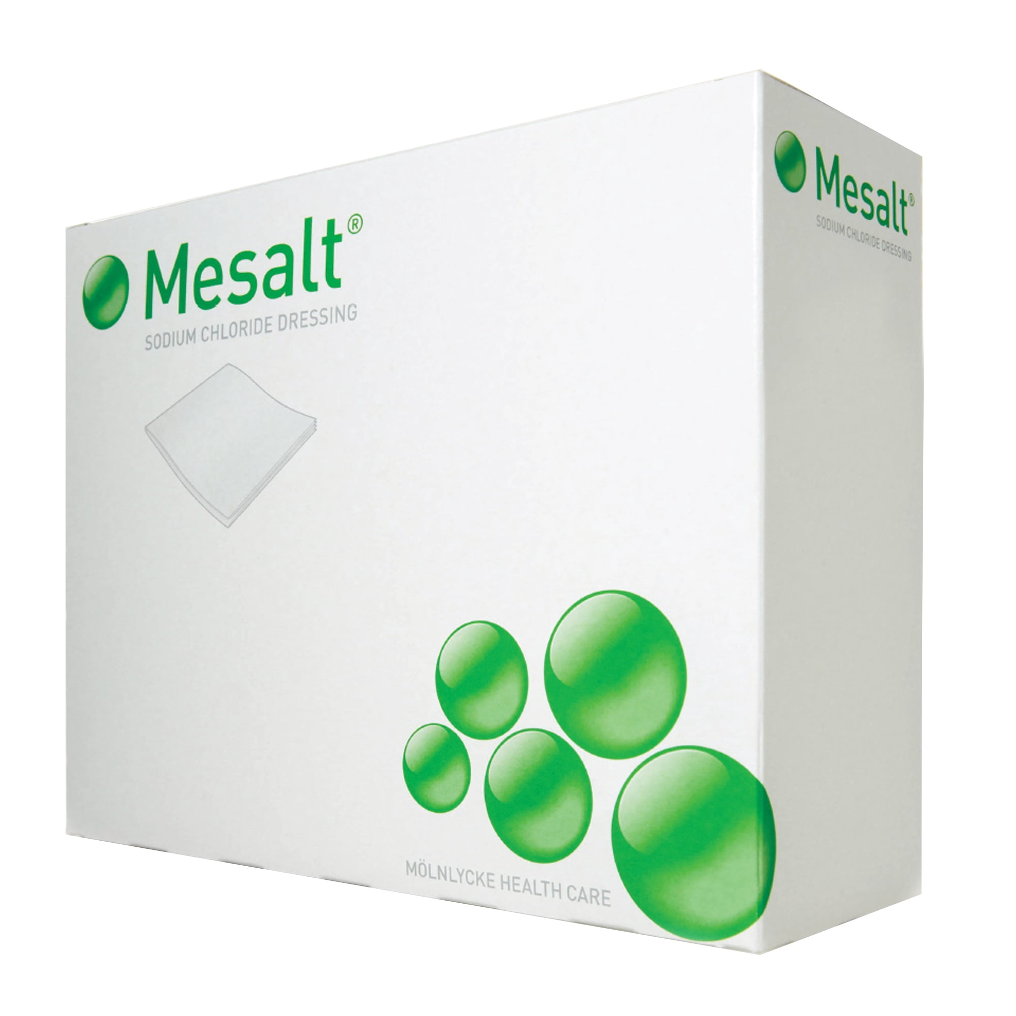 Mesalt Sodium Chloride Impregnated Dressing 4 x 4" / 2 x 2" Folded Square Gauze 285580 240 Ct