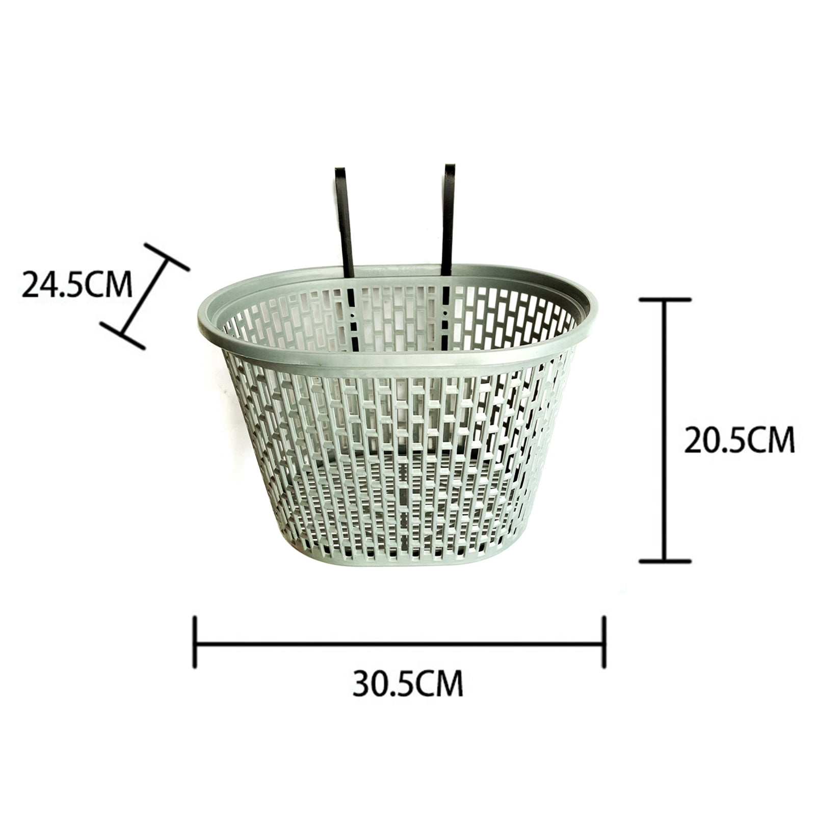 YIFAEUX Bicycle Basket Strong Large Capacity Hollowed-out Plastic Basket Multifunctional Item Storage Removable Folding Bike Organizer Front Basket Cycling Accessories