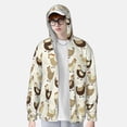 thumbnail image 4 of Daiia Funny Chicken UPF 50+ Sun Protection Hoodie Jacket Lightweight Long Sleeve Sun Shirt for Women Men with Pocket Hiking Outdoor-X-Large, 4 of 9