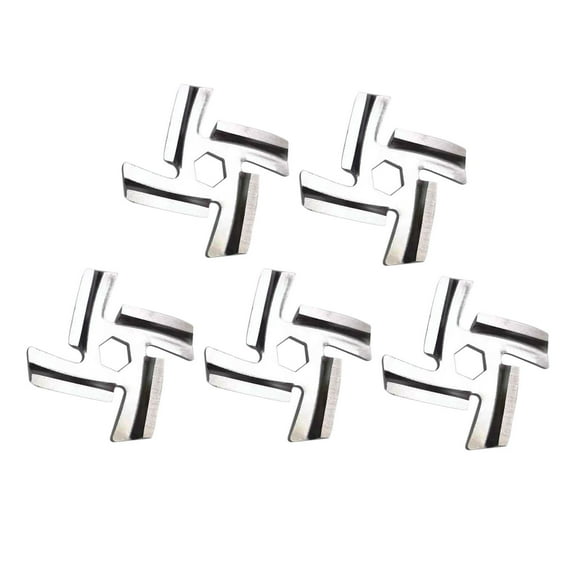yotijay 5 Pieces Food Meat Grinder Blade Replacement Duable 8.3mm Fits Kitchen Stainless